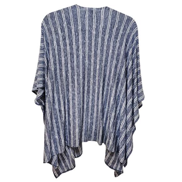 Anthropologie Soft Saturday/Sunday Barlia Blue Striped Boho Kimono w Pockets - Picture 4 of 12